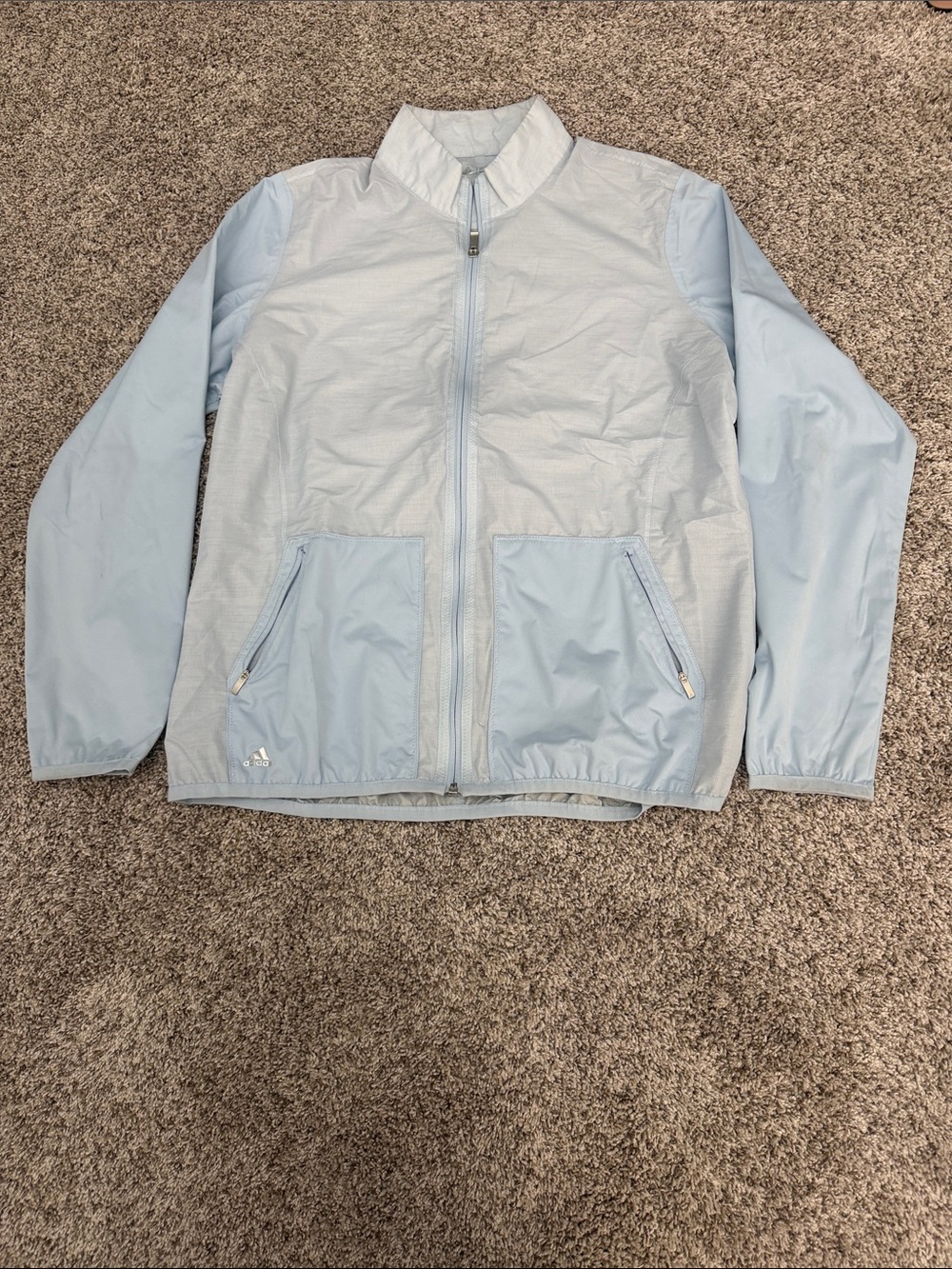 adidas Light Blue climastorm Jacket